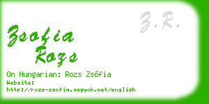 zsofia rozs business card